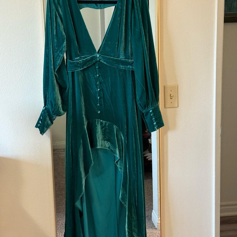For Love And Lemons Teal High Low Dress